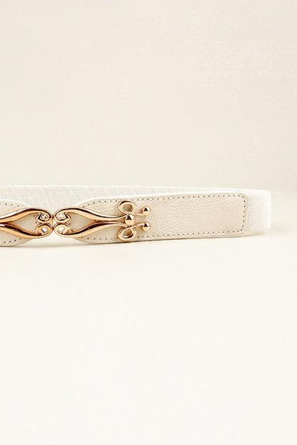 Alloy Buckle Elastic Belt - Fashorio