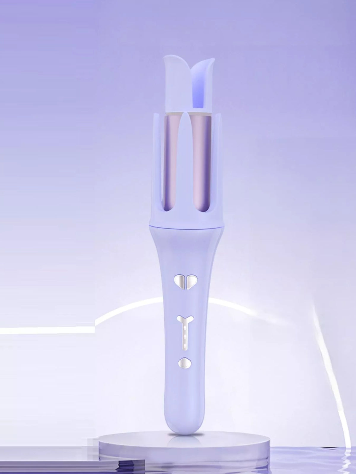 Curling iron auto rotating barrel view