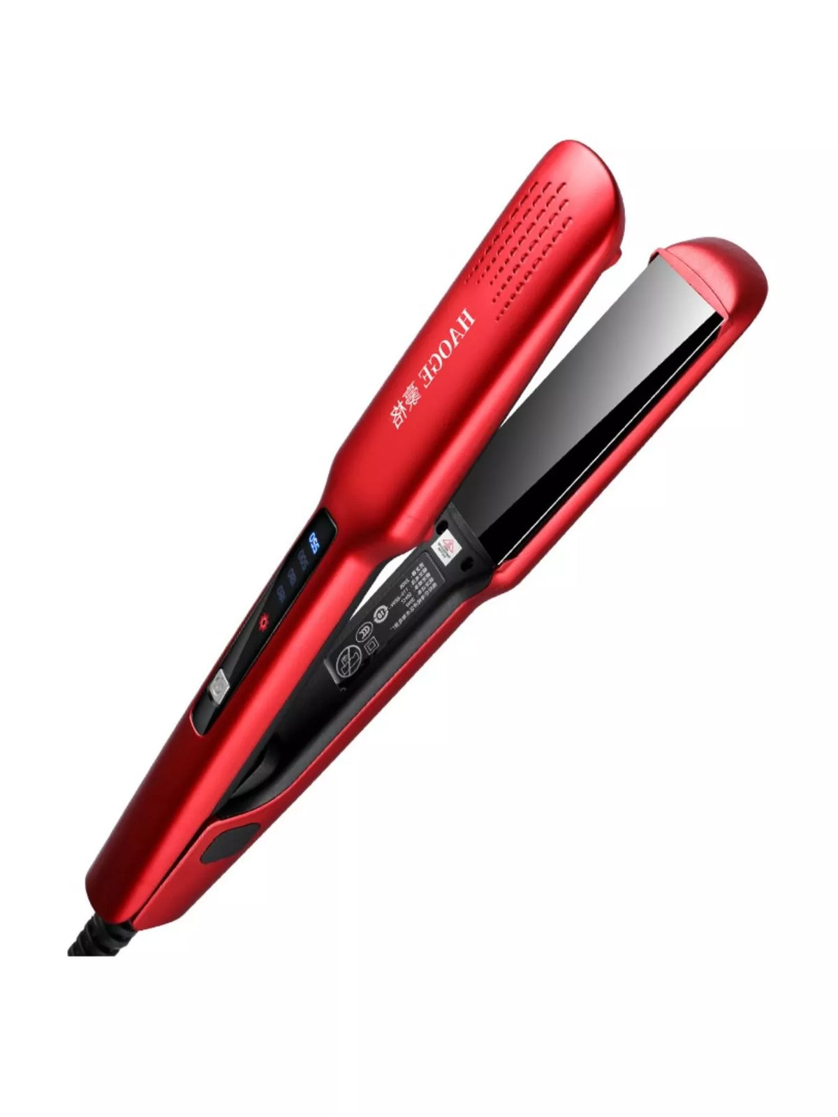 Straightener styling sleek smooth hair