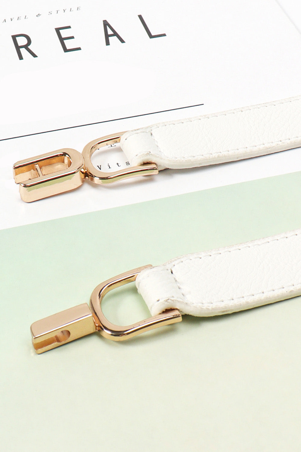 Alloy Buckle Elastic Belt - Fashorio
