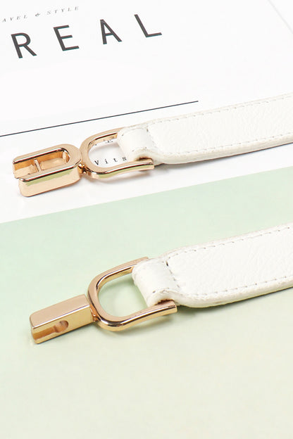 Alloy Buckle Elastic Belt - Fashorio