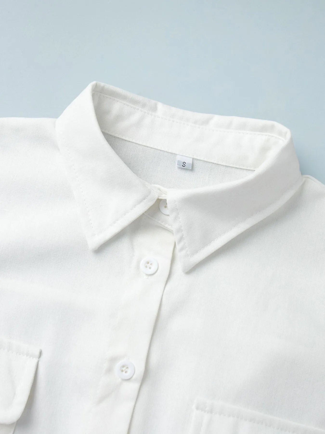 Casual Button Front Long Sleeve Romper - Fashorio