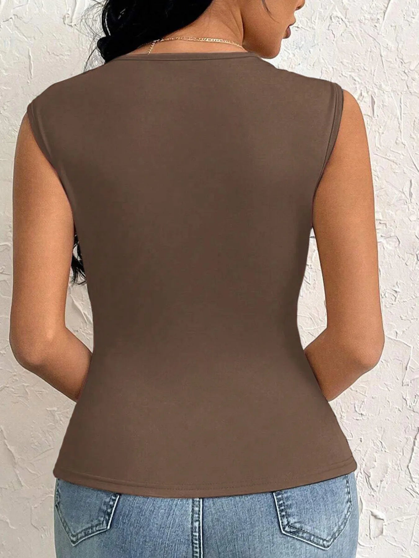 Slit Asymmetrical Tank Top - Fashorio