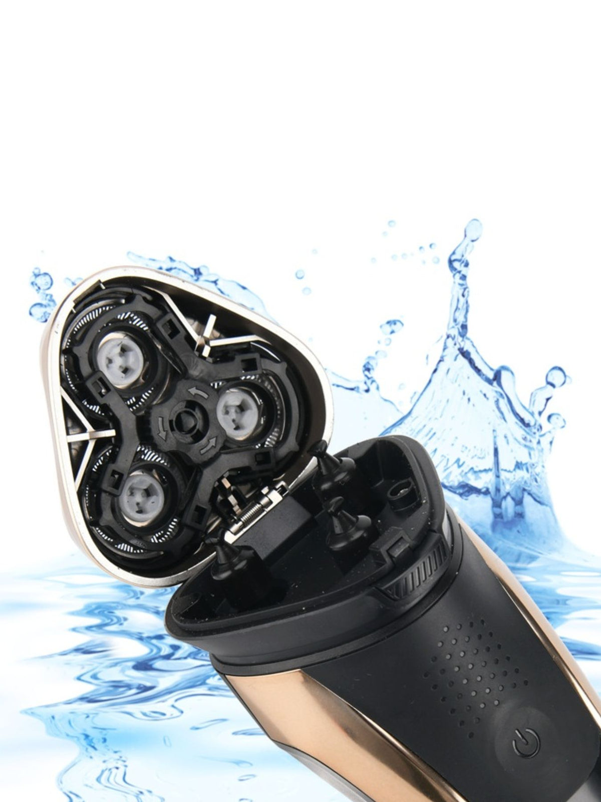 Rotary shaver charging base detail