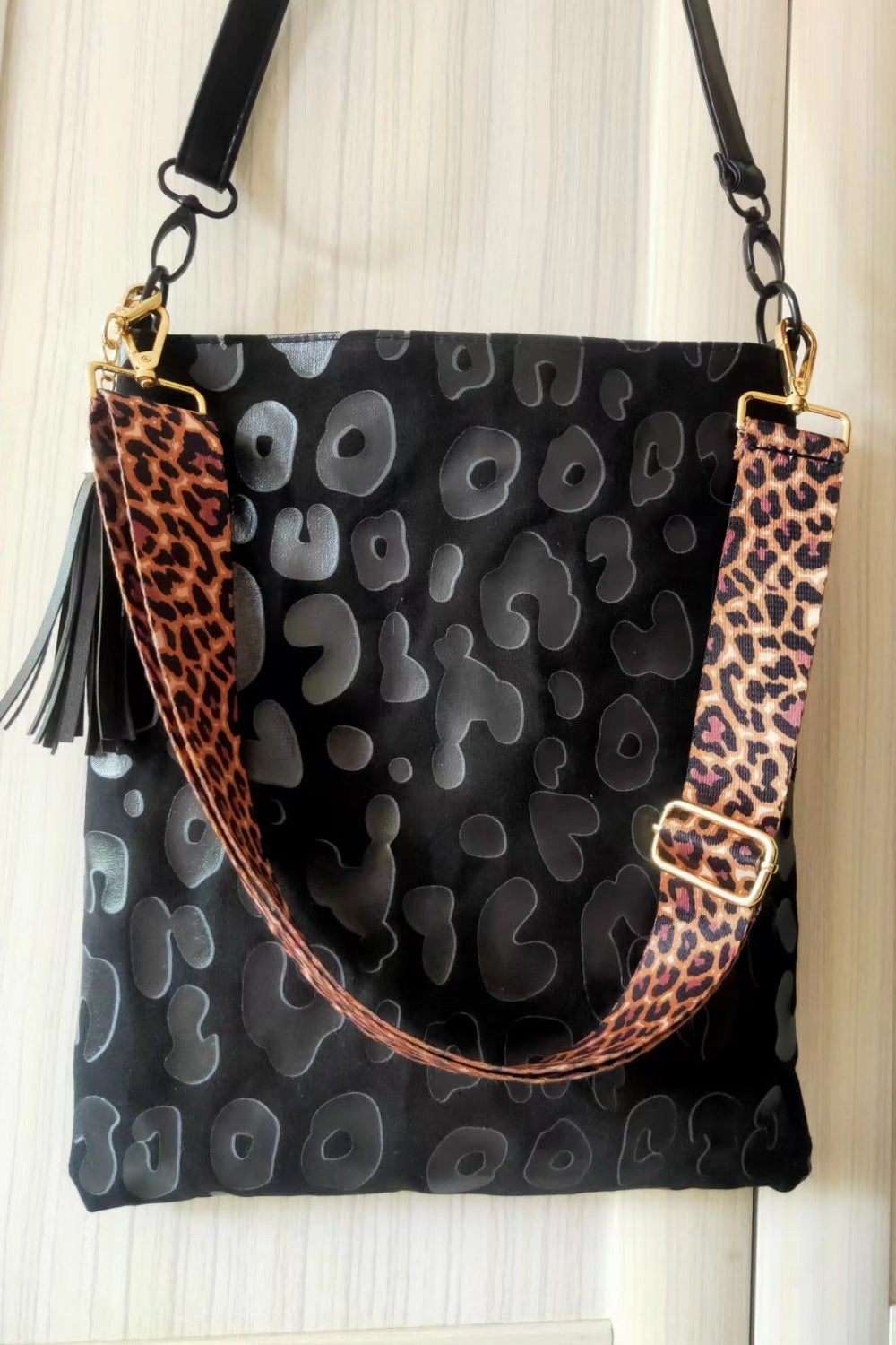 Adored PU Leather Shoulder Bag with Tassel - Fashorio