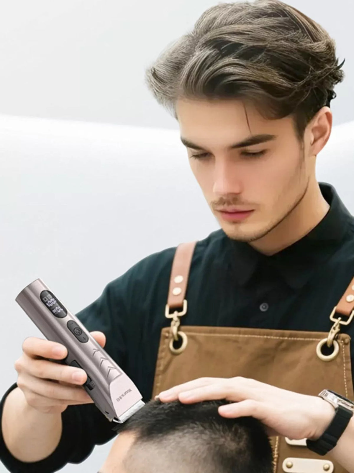 Silver hair clipper full product view