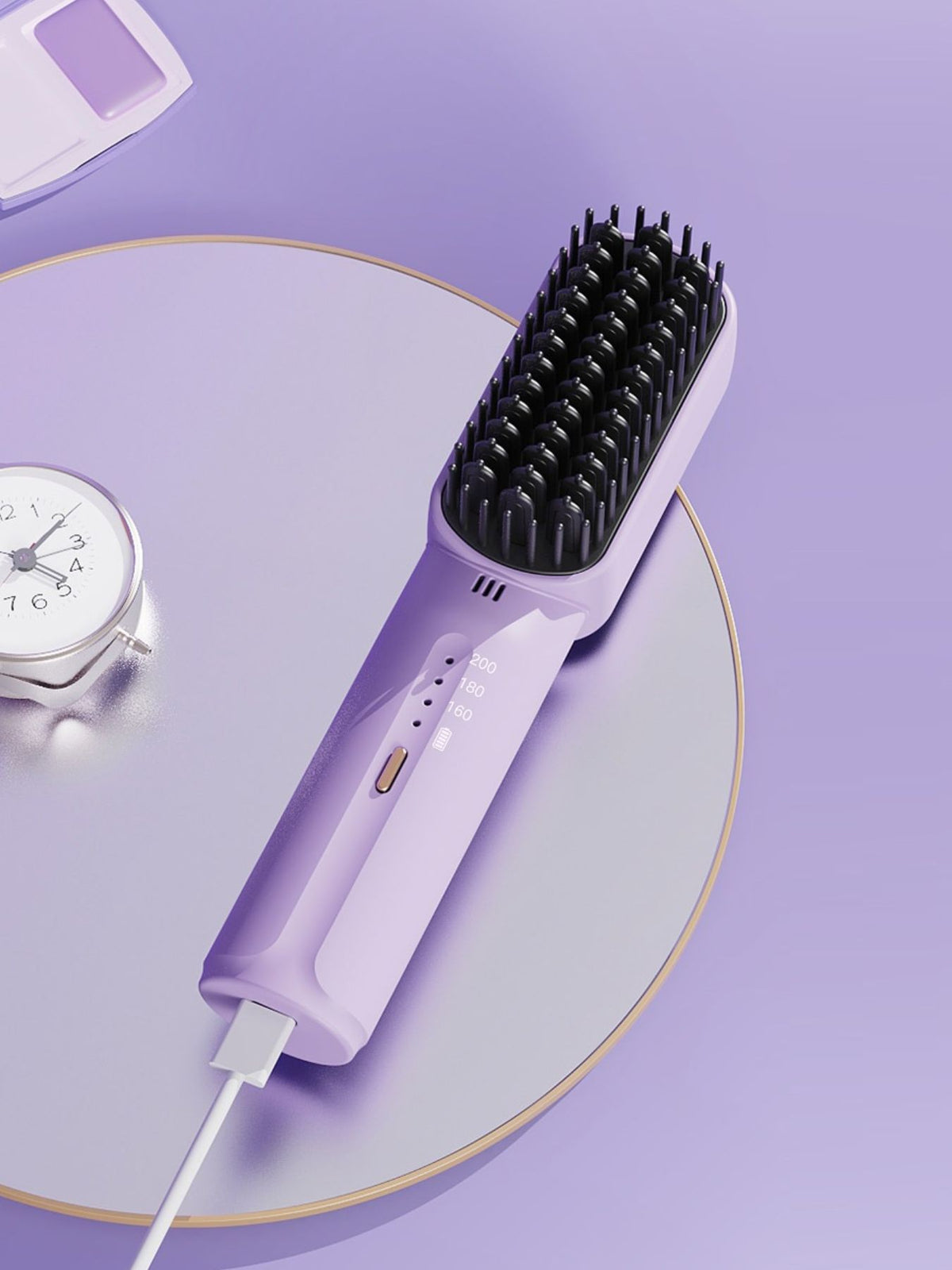 Straightening comb negative ion outlet detail