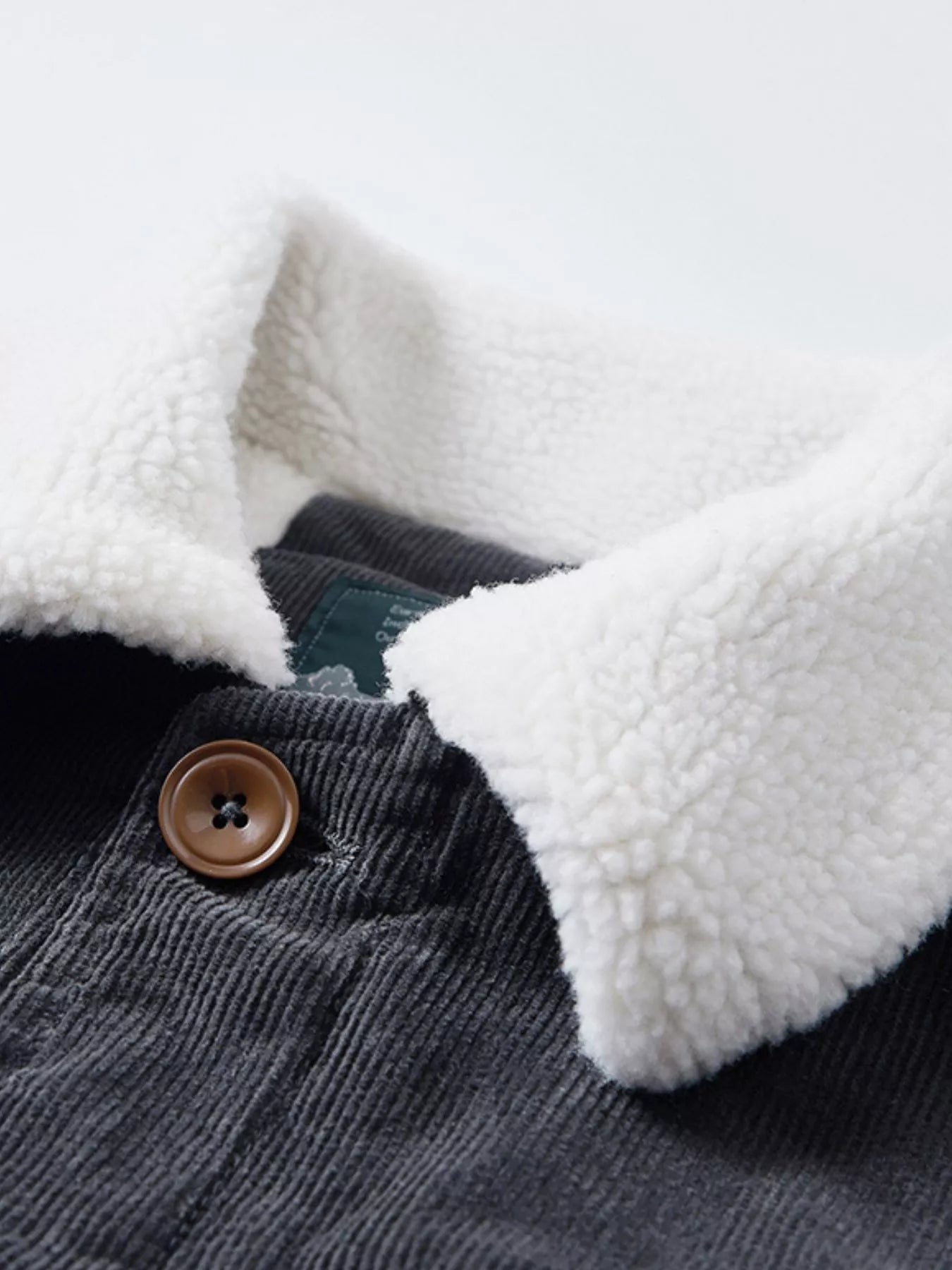 Men's Plus Size Sherpa Corduroy Button Up Jacket - Fashorio