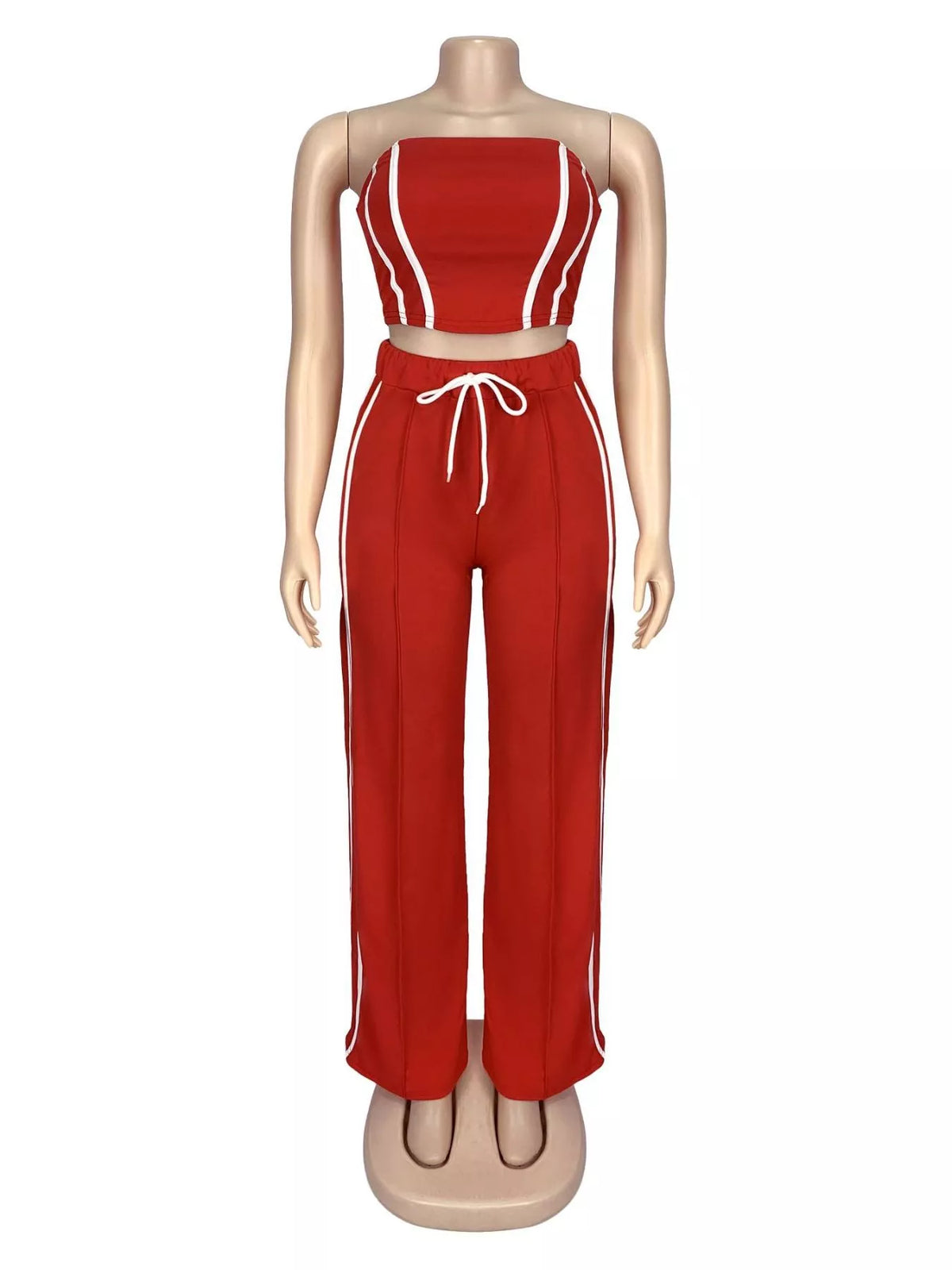 Wide leg matching set overview
