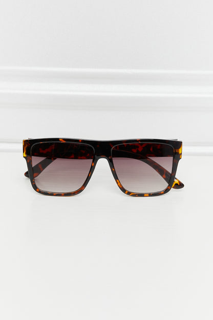 Tortoiseshell Square Full Rim Sunglasses - Fashorio