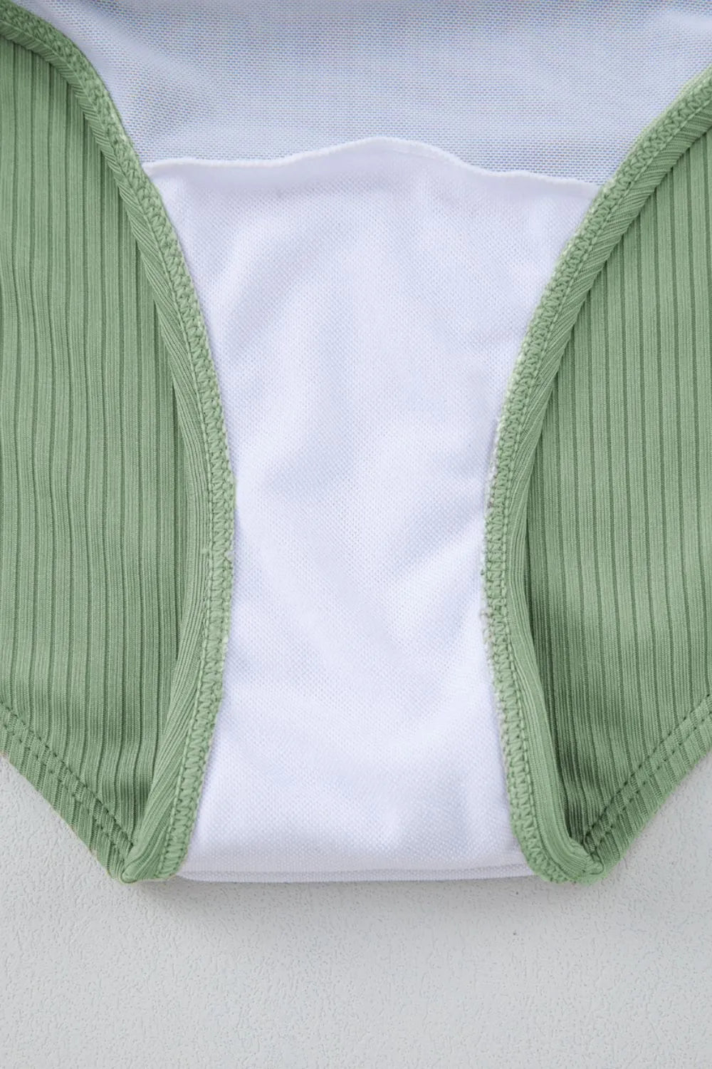 Ribbed Drawstring Sides Cutout One Piece Swimsuit - Fashorio