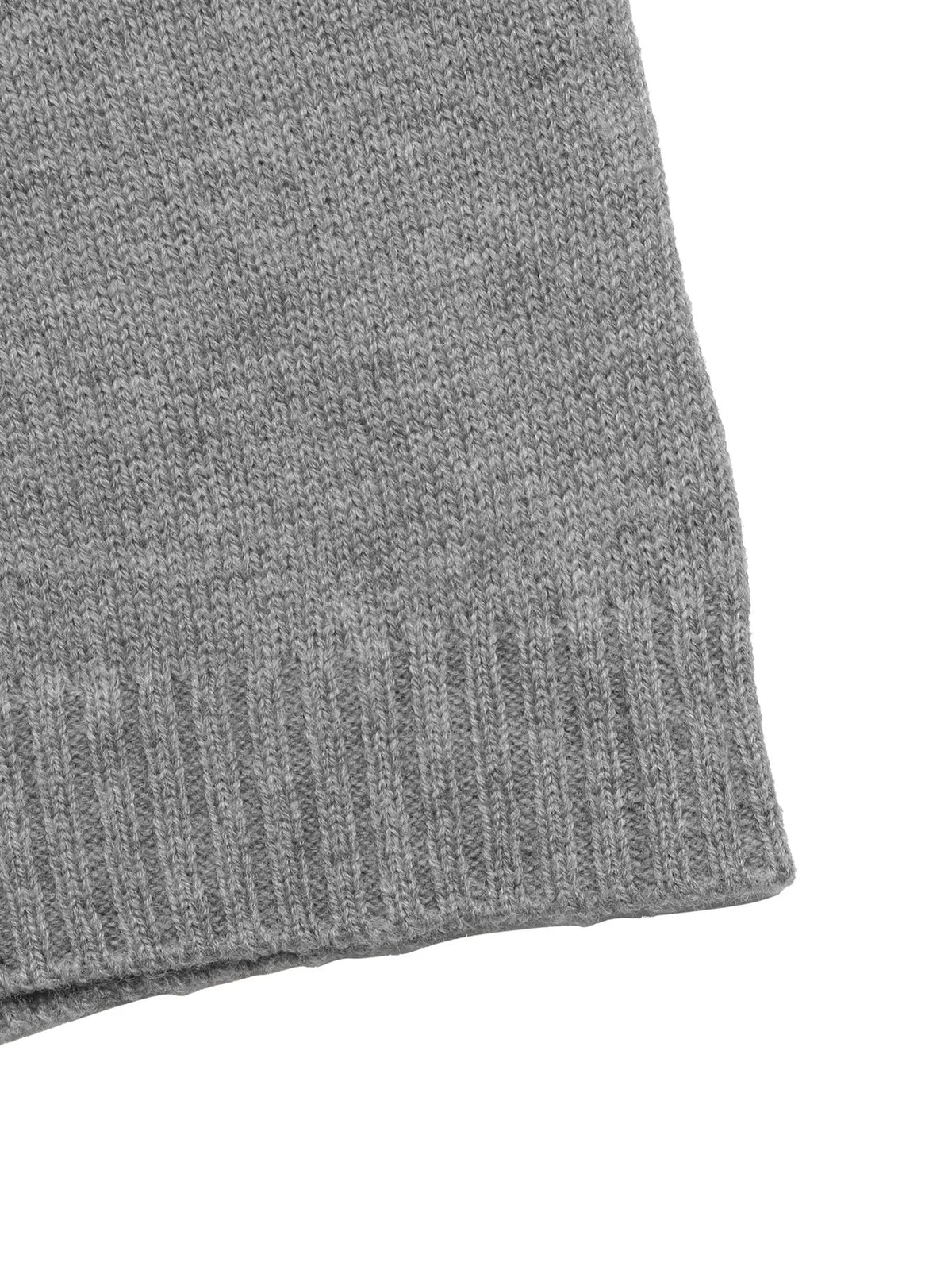 Contrast Collar Drop Shoulder Sweater close up