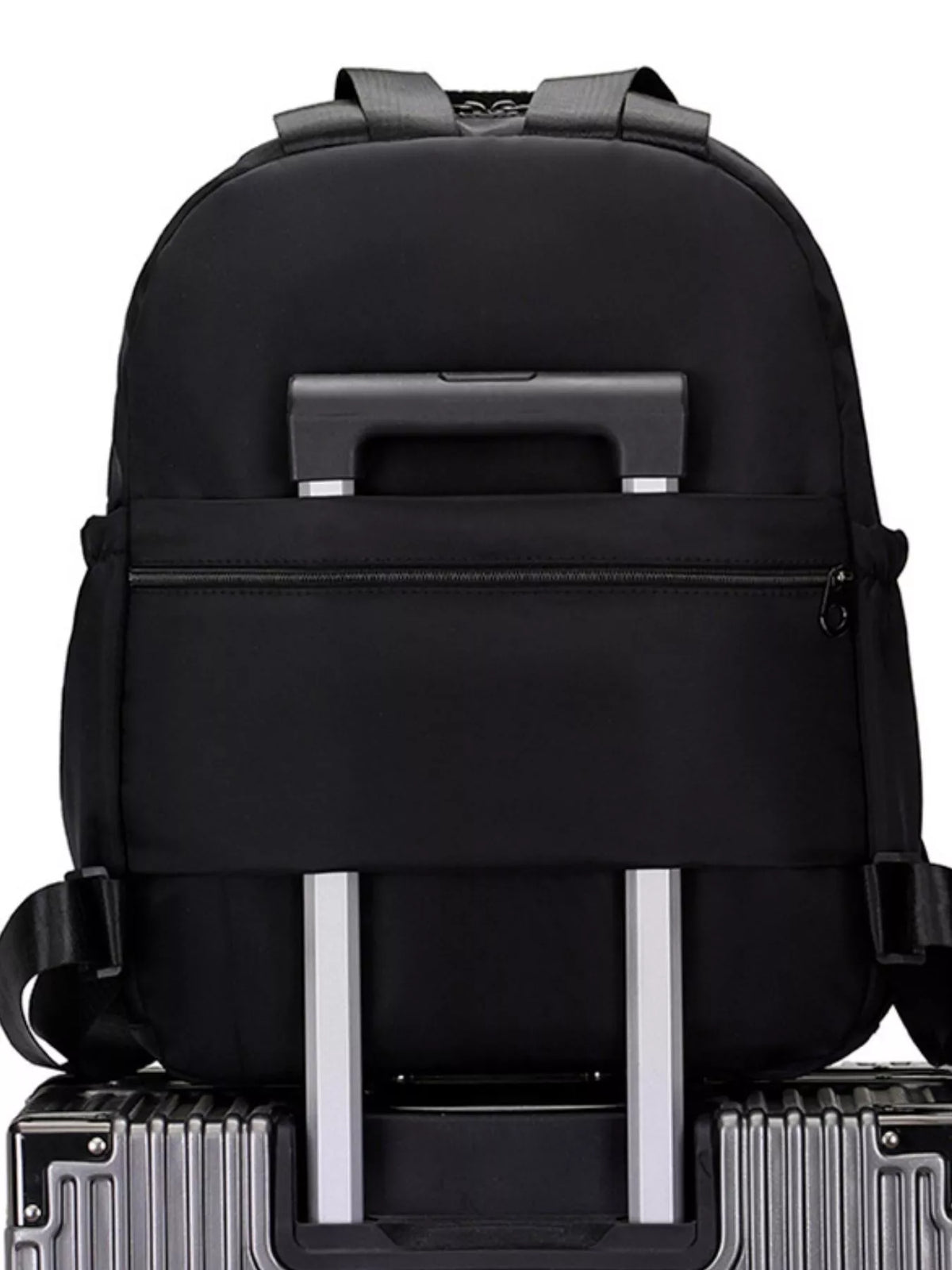 Solid color Oxford backpack side profile
