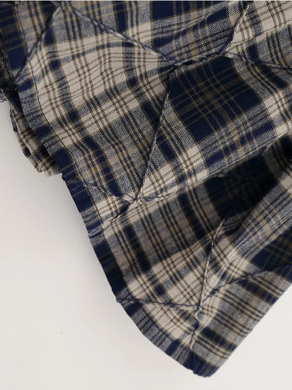 Drawstring Plaid Skort - Fashorio