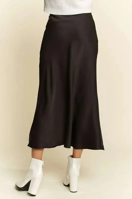 Davi & Dani Davi & Dani High Waist Midi Skirt