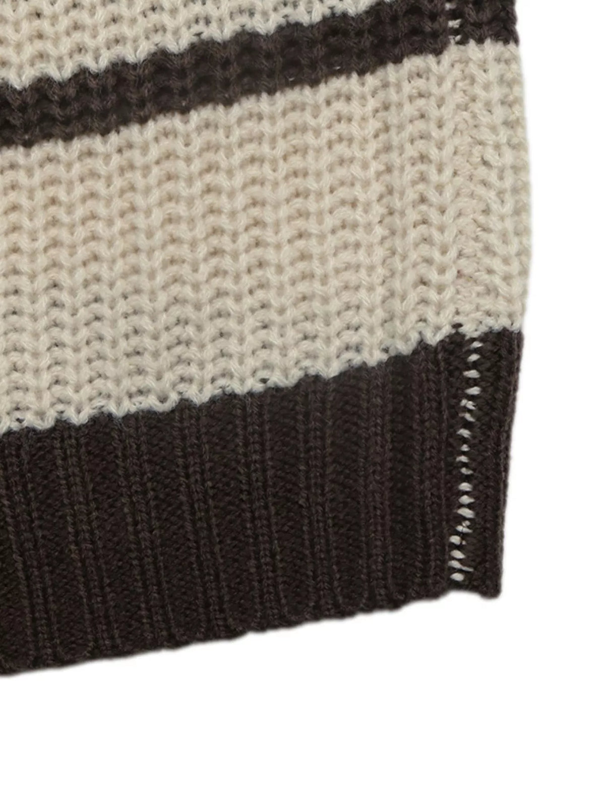 Striped Knit Polo Sweater view 8