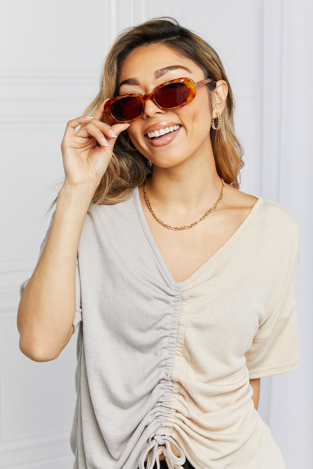 Oval Full Rim Sunglasses - Fashorio