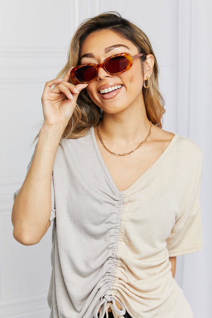 Oval Full Rim Sunglasses - Fashorio