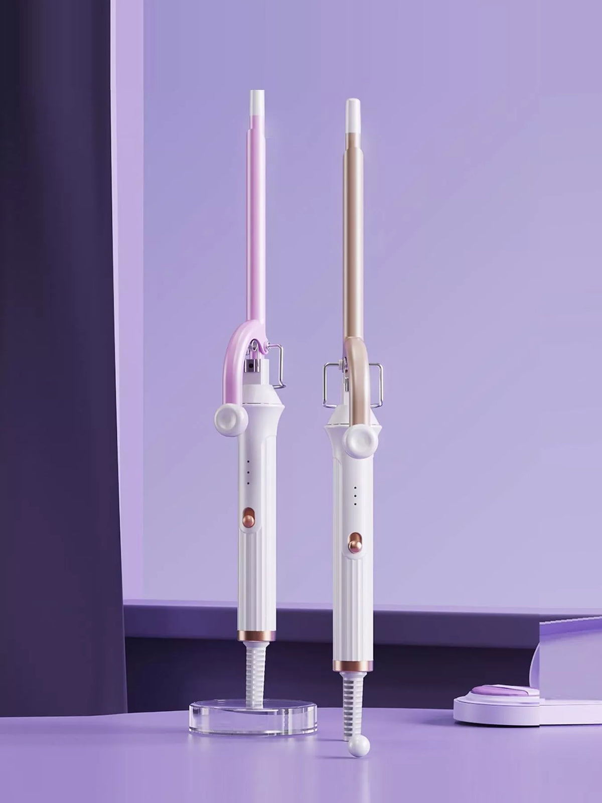 Ceramic curling iron barrel detail