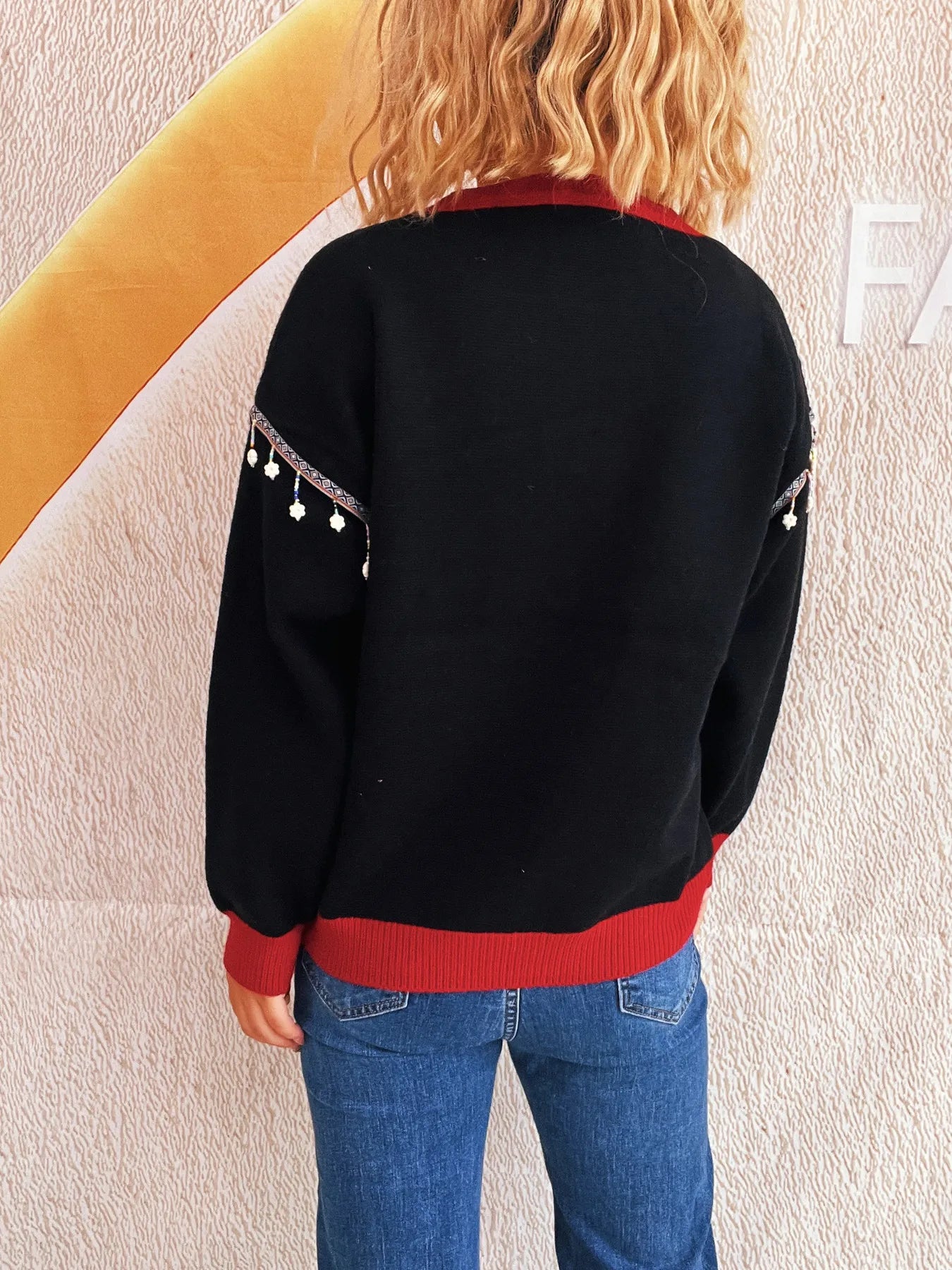 Christmas Tree Long Sleeve Sweater - Fashorio