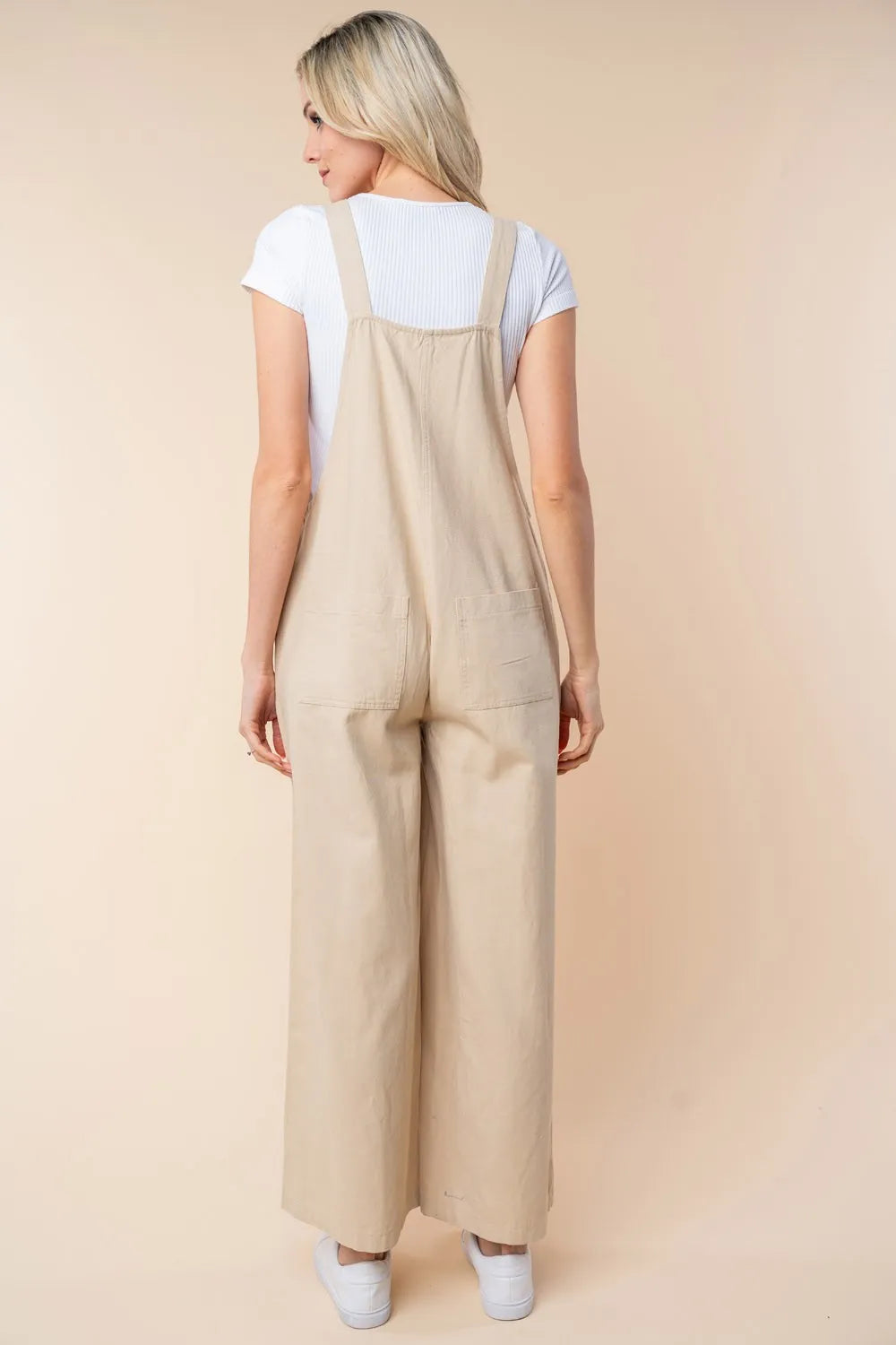Sleeveless Wide Leg Jumpsuit back view