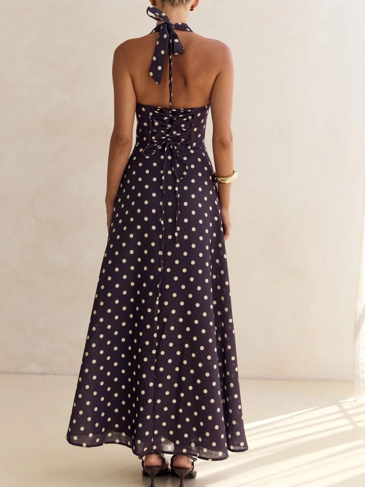 Floral halter neck maxi dress view 32