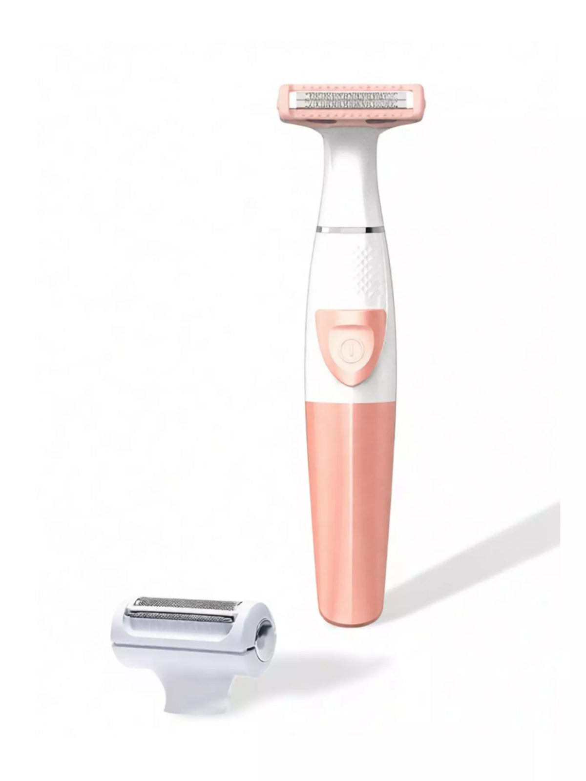 Pink portable epilator front view