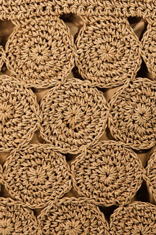 Square Braided Pattern Tote Bag side view