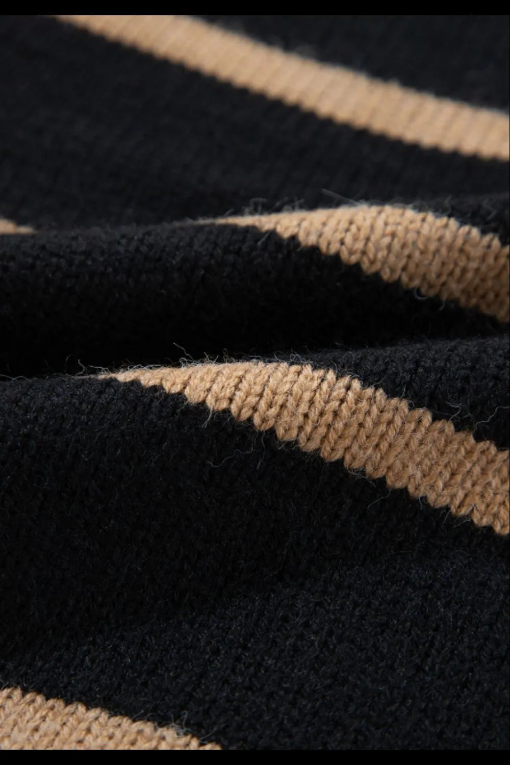 Striped Button Down Long Sleeve Cardigan - Fashorio