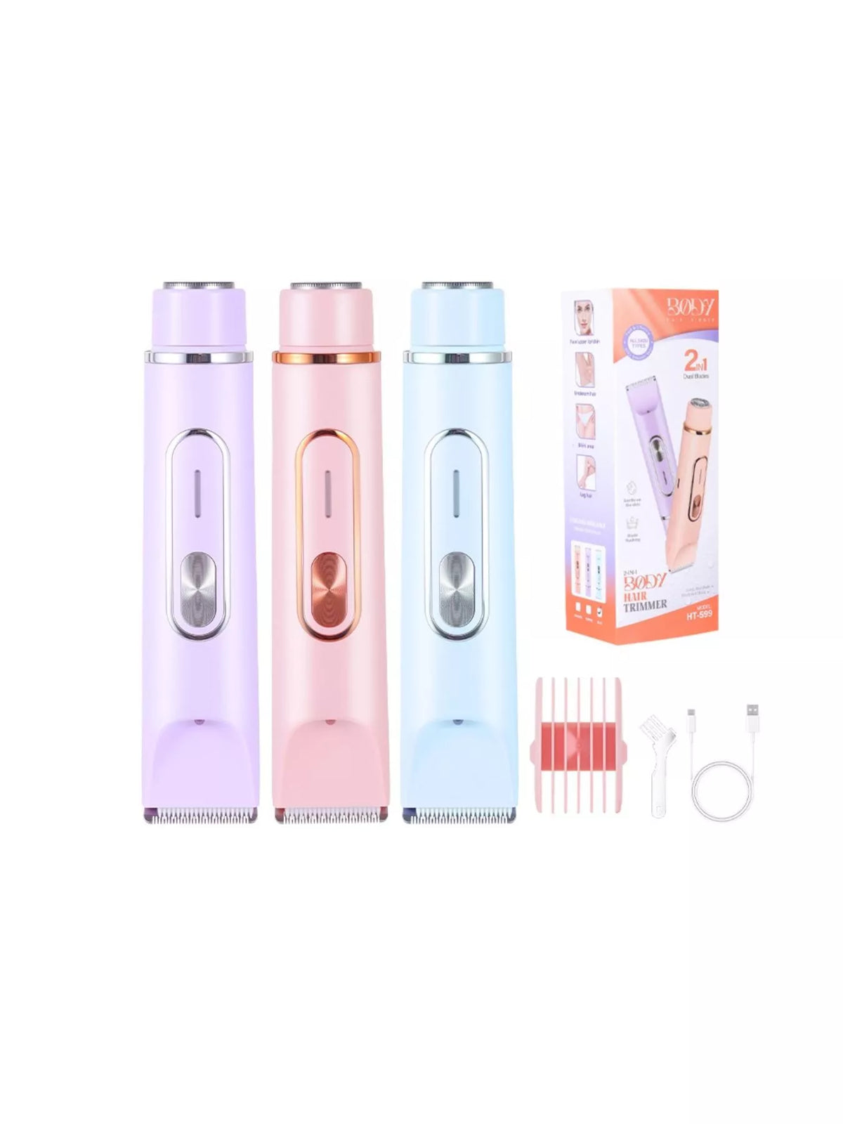 Hair removal epilator in blue
