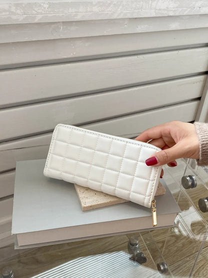 PU Leather Solid Color Wallet - Fashorio
