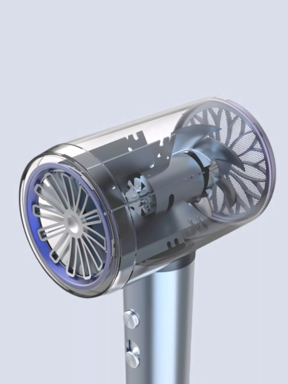 Hair dryer in dark gray color