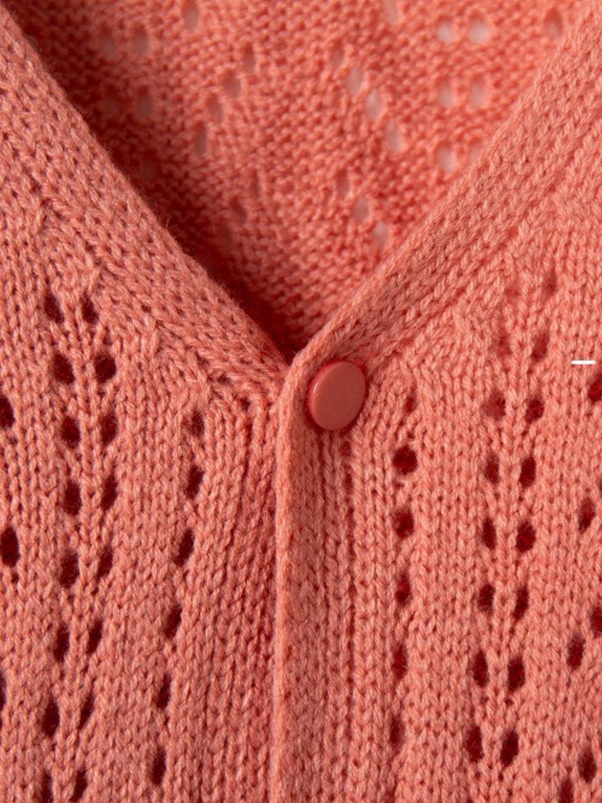 Openwork cardigan gray tone