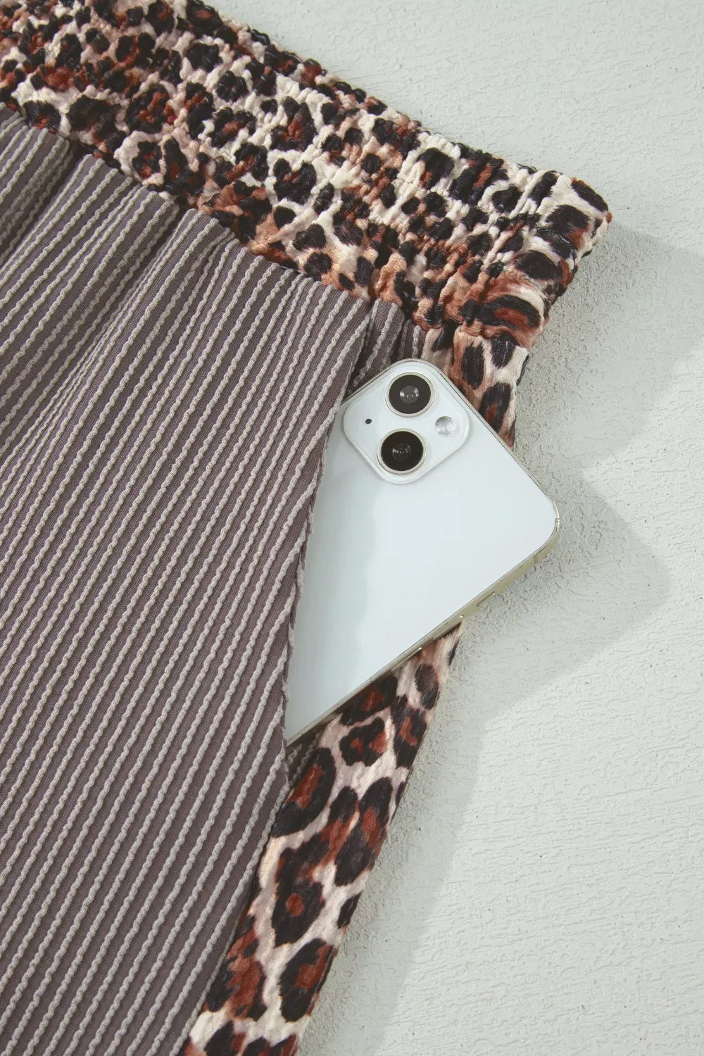 Leopard trim set styling look