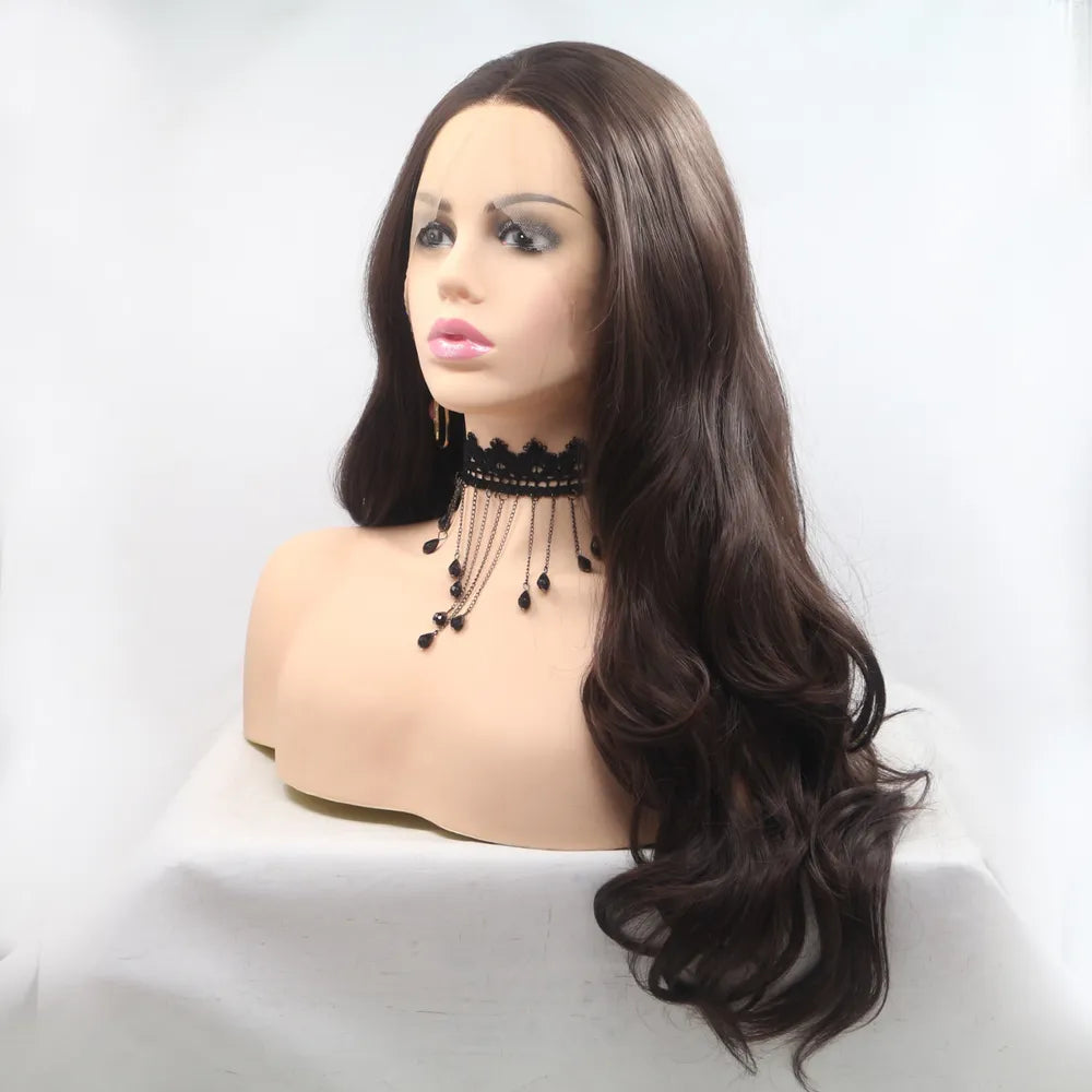 Back view showing wig length and waves
