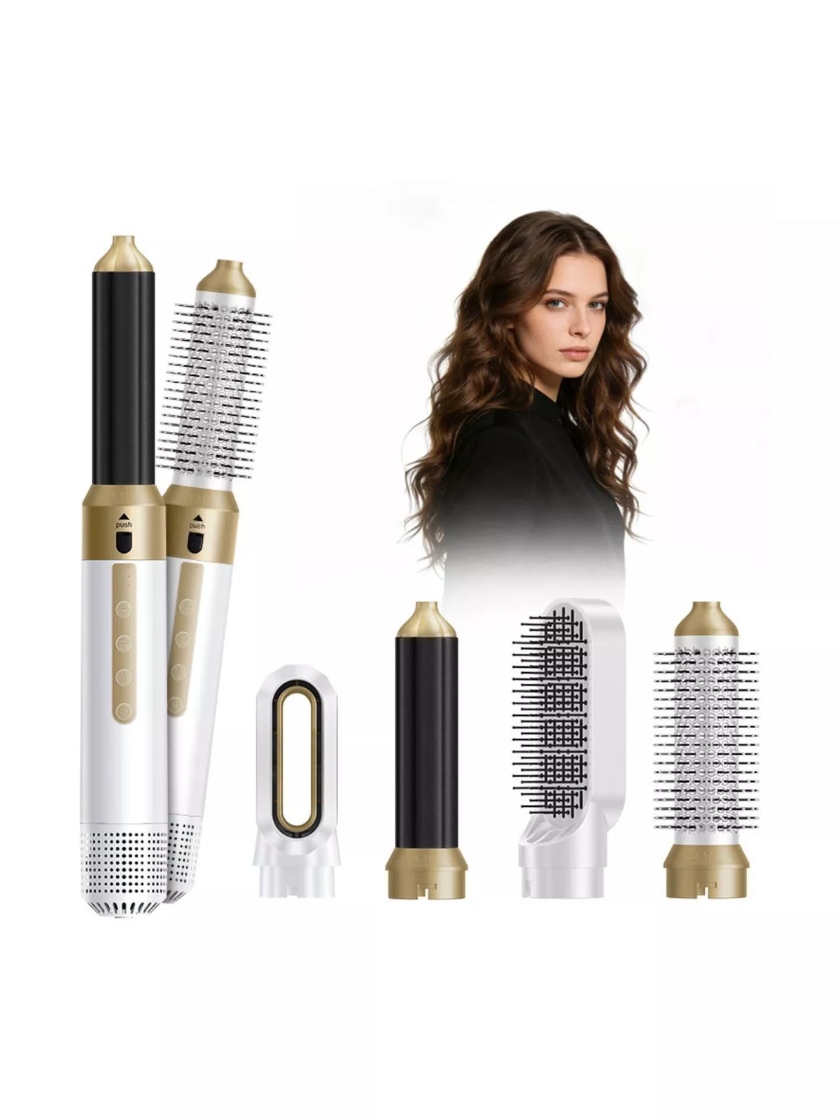 5 in 1 hot air brush full kit view