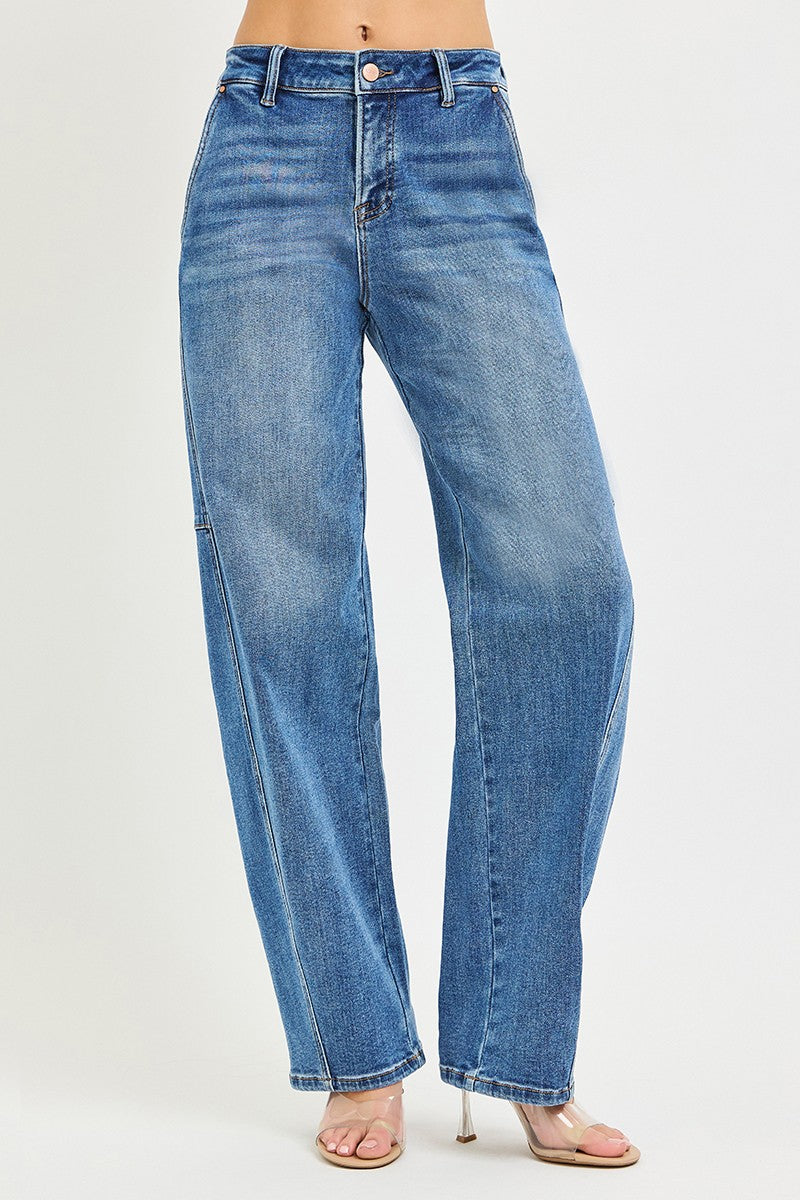 RISEN slouchy baggy jeans side profile