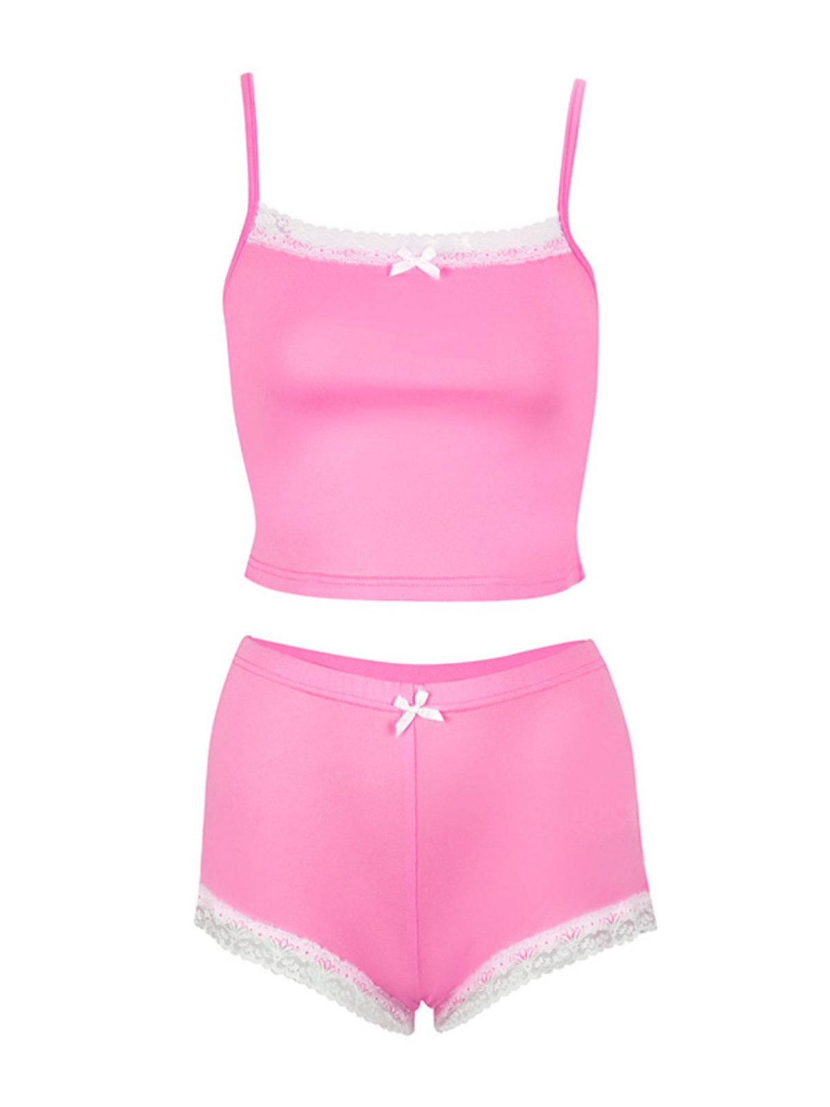 Lace loungewear two piece full look