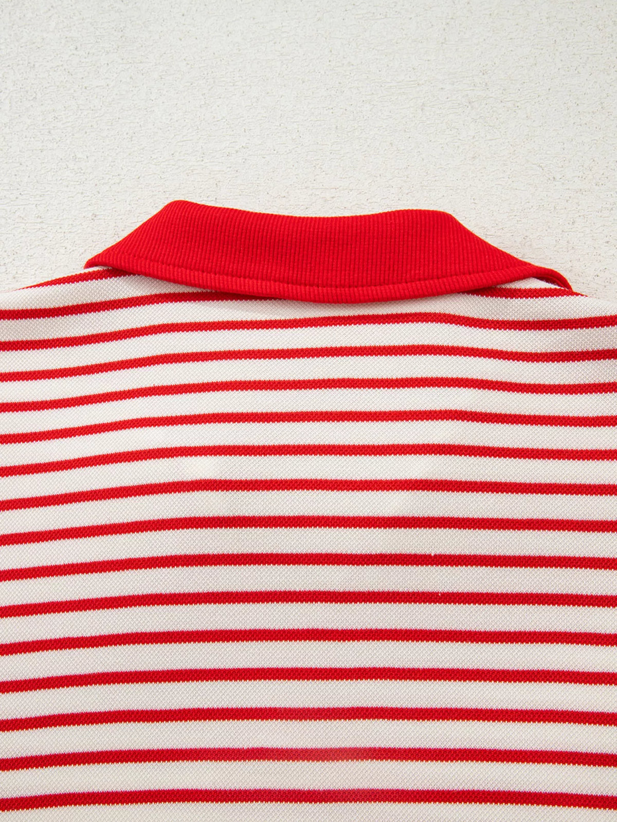 Stripe Drop Shoulder Pullover and Skort Two Piece Set, view 9