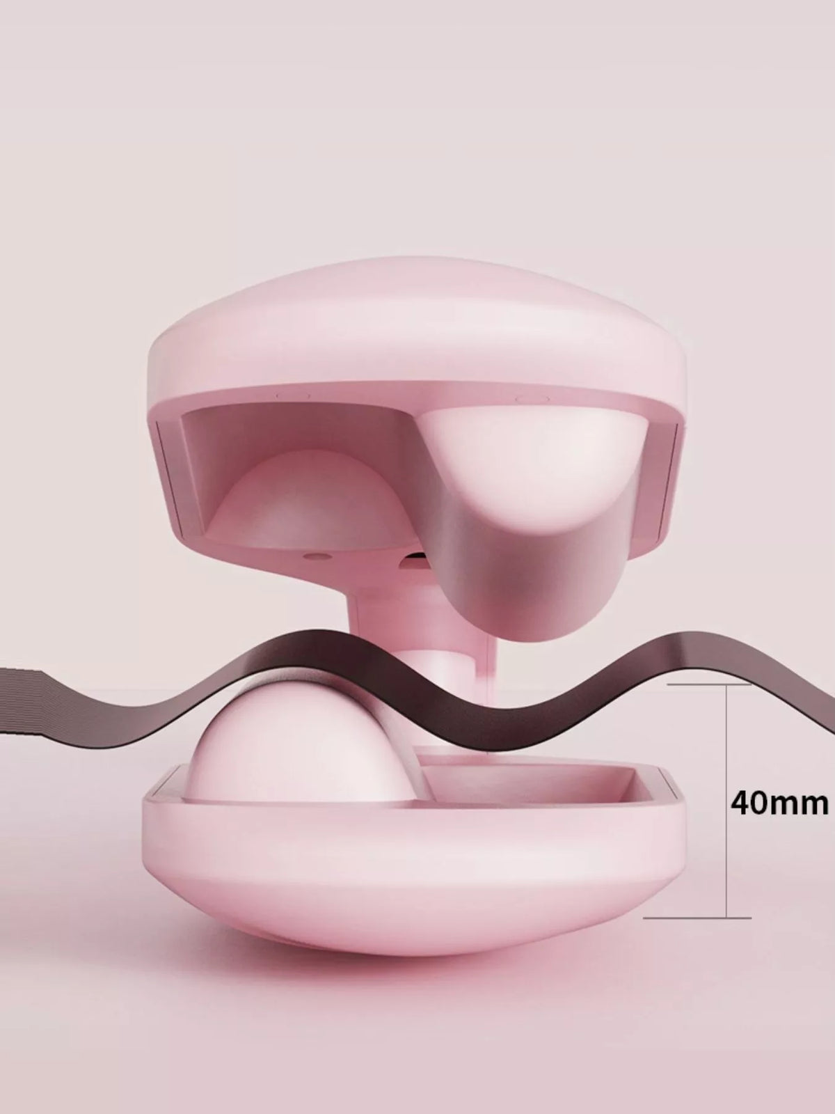 Curling iron in hand