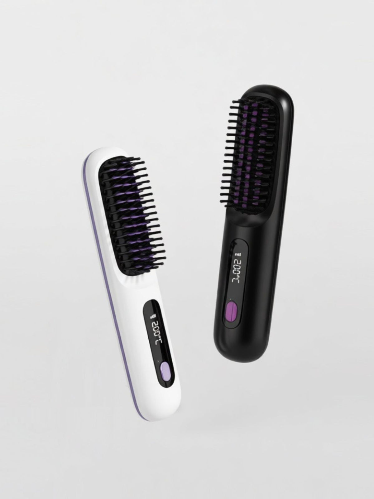 Straightening comb teeth close up