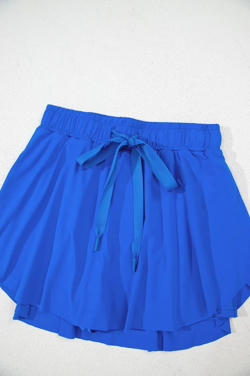 Drawstring active skort close up detail