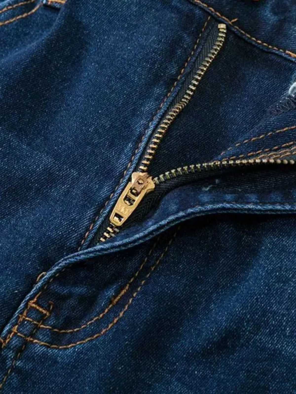 Plus size flare jeans side view