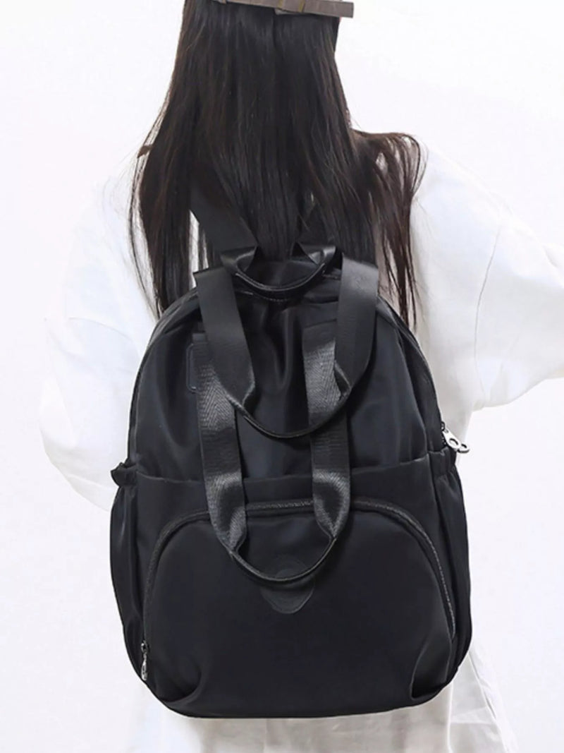 Solid color Oxford backpack front view