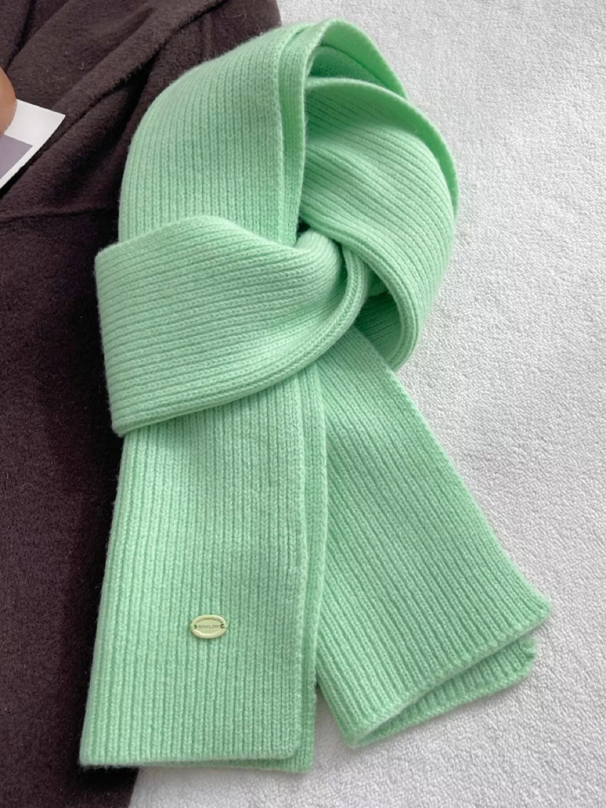 Pure Wool Soft Knit Scarf, view 7