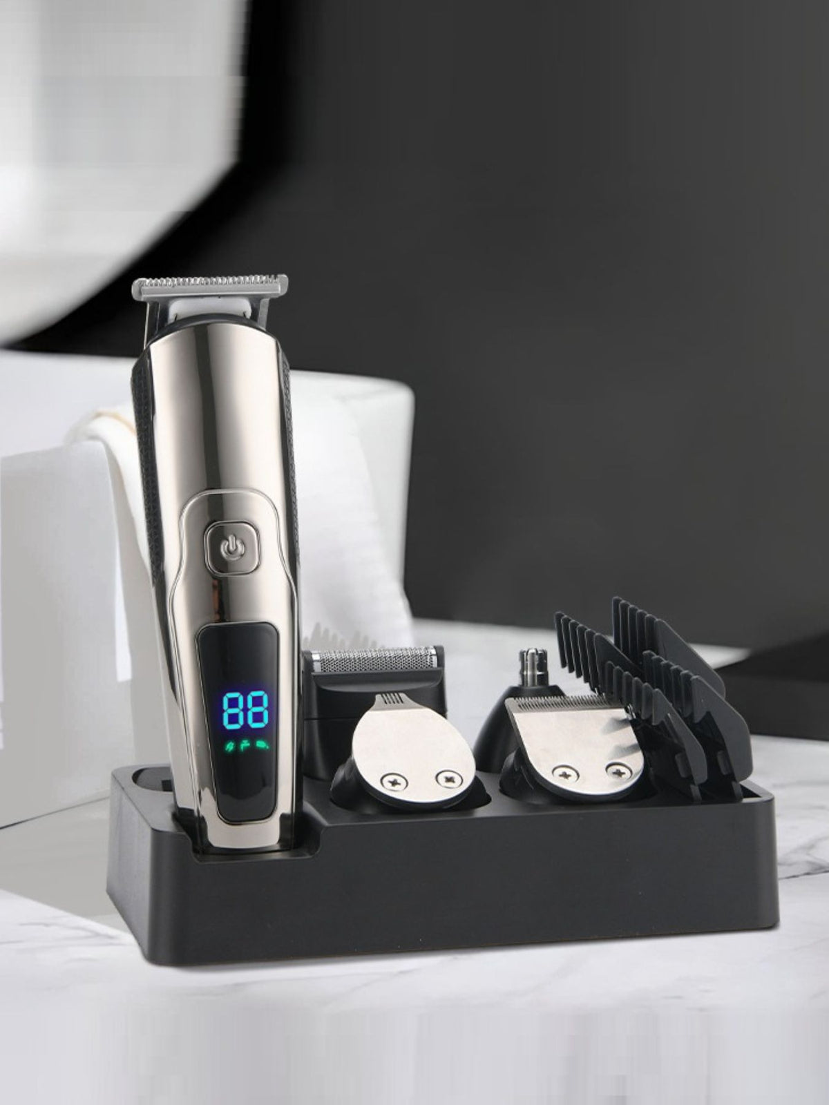 Hair clipper with LED display