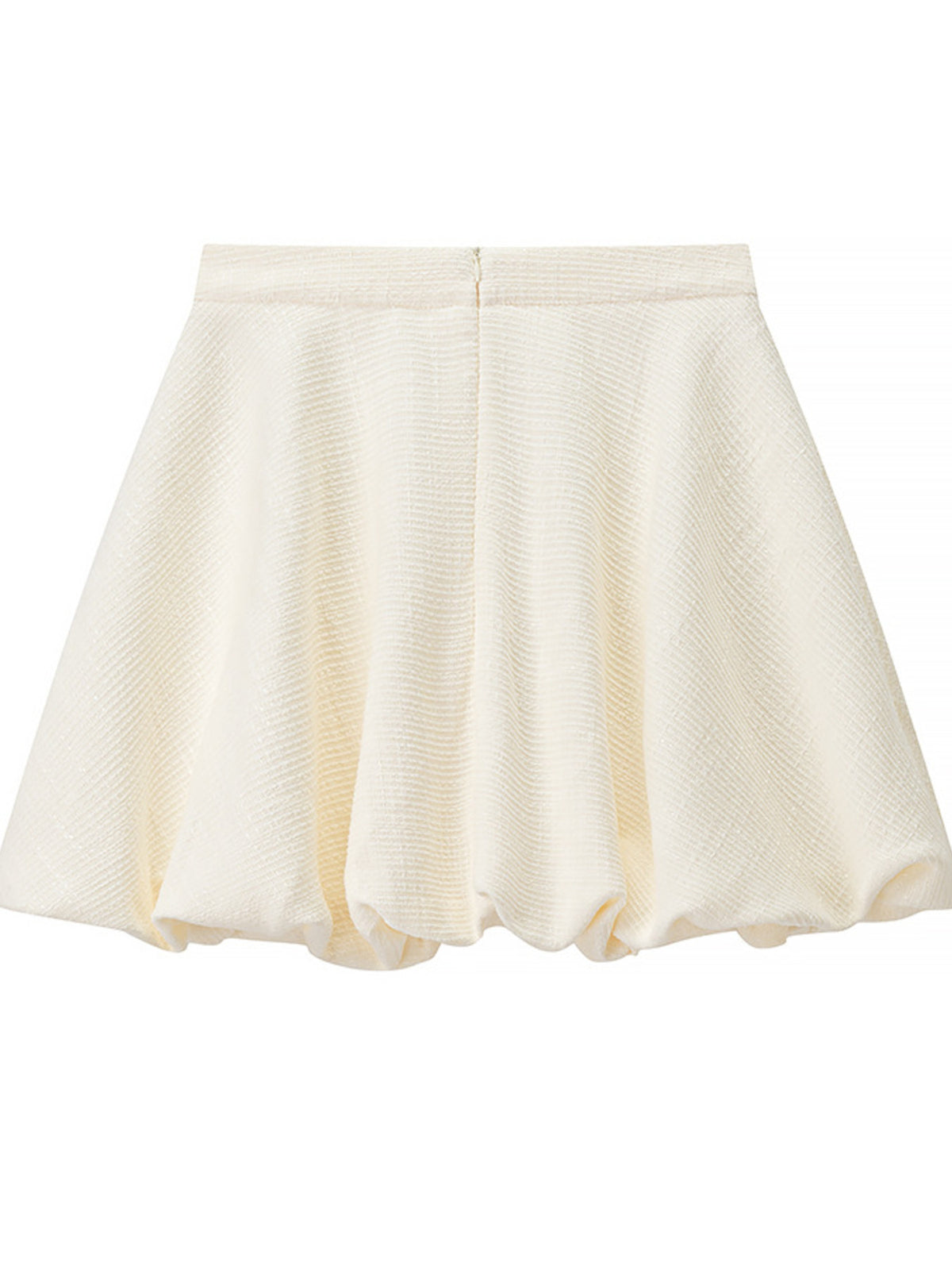 Cream two piece set fabric detail