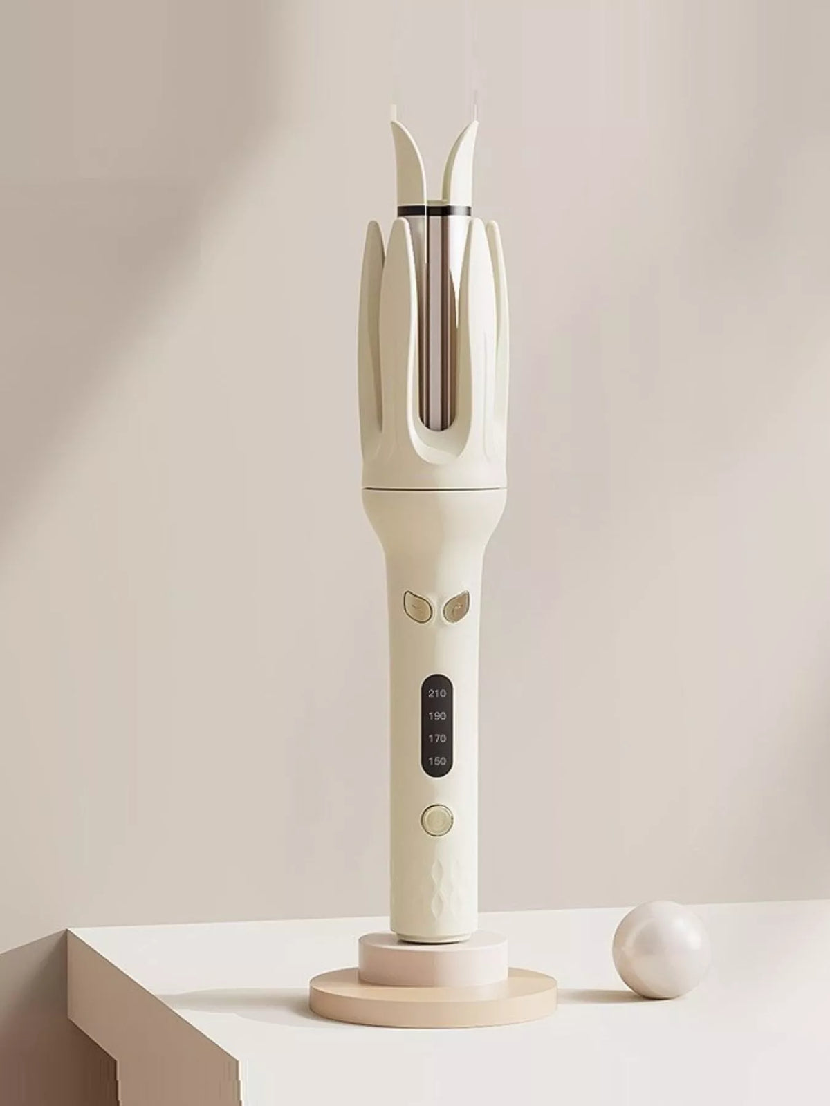 Curling iron handle and buttons