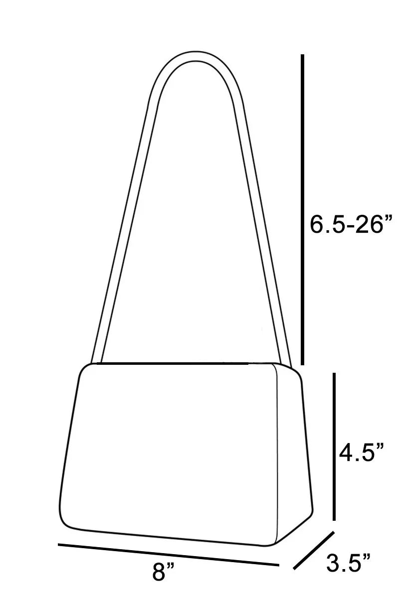 Double Take (Oh) RD / One Size Fame Faux Leather Buckle Strap Cylinder Hand Bag