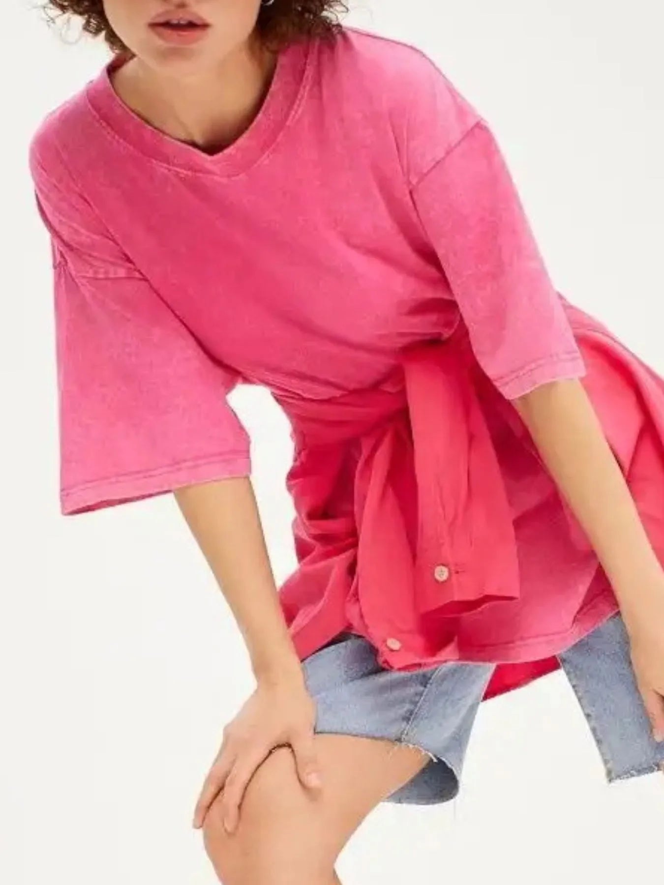 Round Neck Short Sleeve T-Shirt - Fashorio